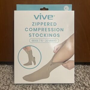 Vive Compression Socks for Men & Women Medical Travel 15-20MMHG Size XL NWT